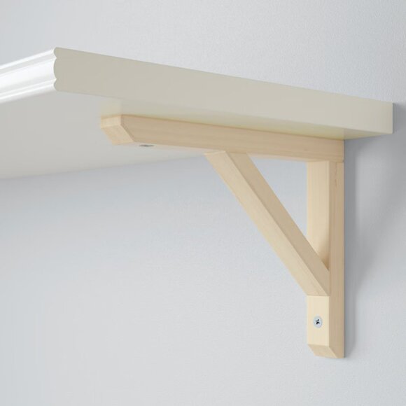 Set of 2 Ikea Sandshult Wooden Shelf Bracket, Pine - Picture 3 of 3